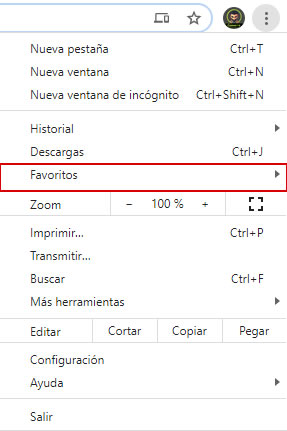 Exportar marcadores de chrome